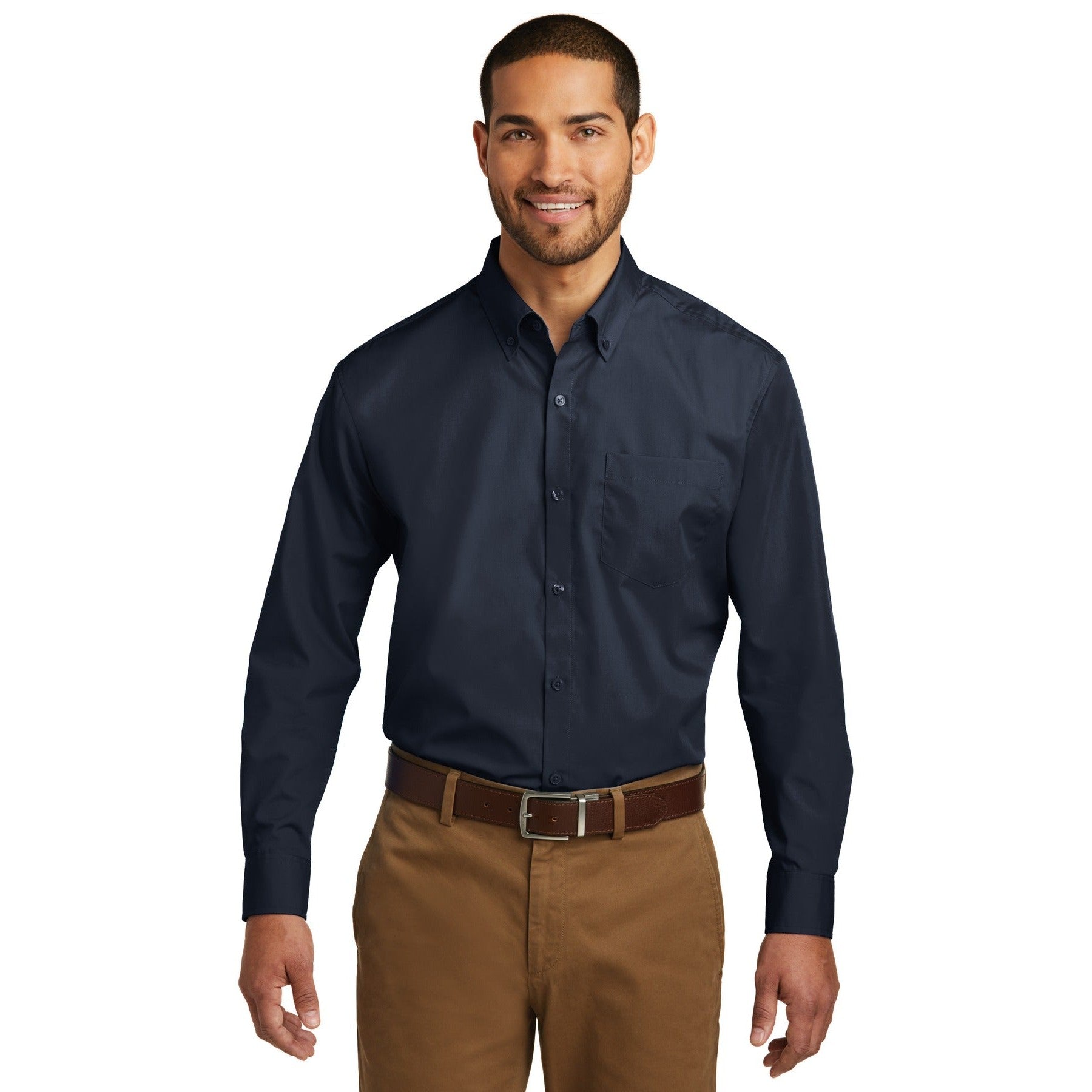 Port Authority-Port Authority® Long Sleeve Carefree Poplin Shirt. W100-MedTech-8